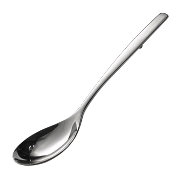 Anti-slip large-size service slotted spoon