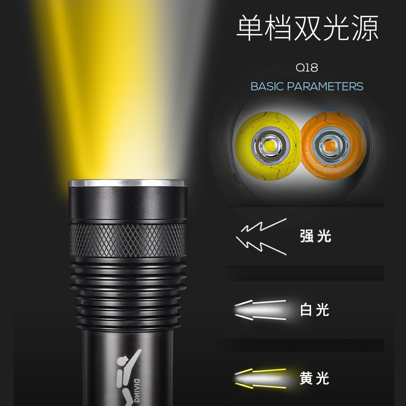 Diving Flashlight Anti-Lose Hand Rope Underwater Relight Lamp Spring Rope Double Hook Safety Rope Waterproof Camera Shell Anti-Loss Rope