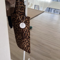 48~You green heart improved double-sided imitation suede BAO WEN shoulder bag Korea chic= IAC self