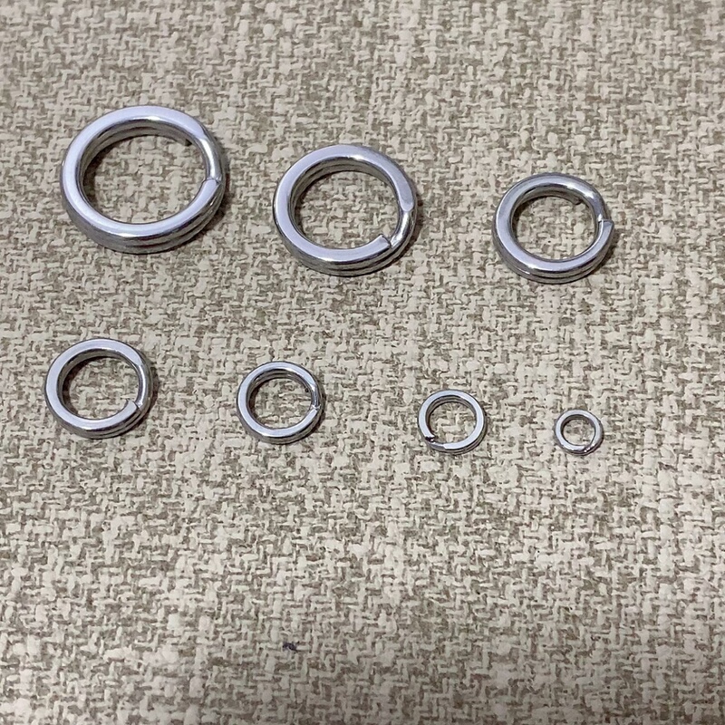 Flat Wire Stainless Steel Key Ring Mini Round Ring Key Chain Pendant Accessory Thin Wire Connecting Flat Ring Flat Wire Stainless Steel Key Ring Mini Round Ring Key Chain Pendant Accessory Thin Wire Connecting Flat Ring