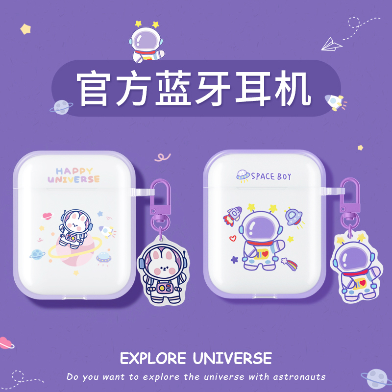 Bluetooth Headphones Apply Huawei Apple Oppo Xiaomi vivo2021 Year New Original Dress Wireless Double Ear High-end Entrance Ear Girl's Lady Lovely Noise Reduction Android General Sport Type