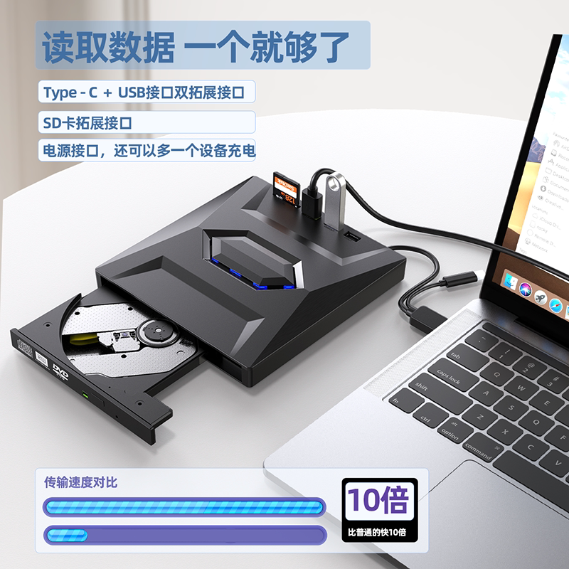 💻🌟深狐多功能外置DVD刻录机：高效便捷的光驱解决方案！-光驱-淘宝好物网