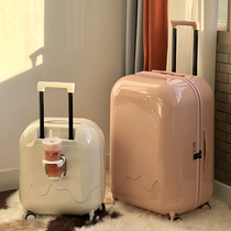 Ice Cream Bubblebox 24 Suitcase Silent Student Pull Bar Case 20 Den Case 28 Inch Large Capacity Suitcase Leather Case