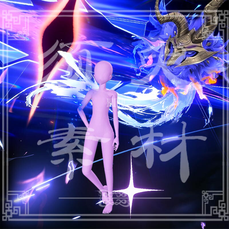 【Momentary】Wuthering Waves Gabellina Demon Special Effects Cosplay Post-Production Composite Png Image Material Pack