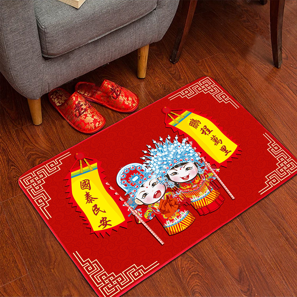 Lễ hội thảm cửa phòng khách thảm cửa vào thảm cửa nhà phòng ngủ lãng mạn thảm chống trượt - Thảm sàn xốp lót sàn