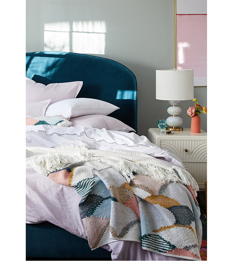 Anthropologie chăn ngành thời trang tua giản dị và thoải mái sofa chăn ngủ trưa chăn nhập khẩu của Mỹ - Ném / Chăn chăn đại hàn
