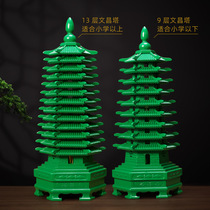 D^h mahogany Wenchang Tower 13th floor wooden green 9th floor 9th floor 13th floor office study desk decoration