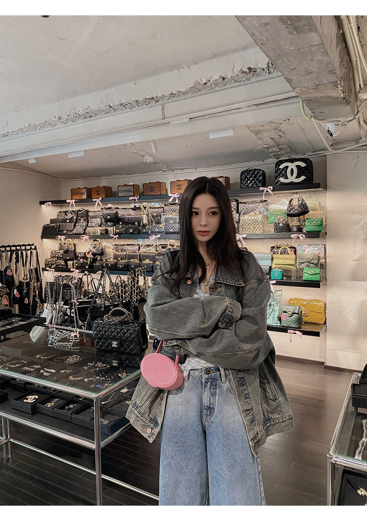 汉服上装 ministudio徐琳「西部单宁」新汉服廓形水洗灰牛仔外套