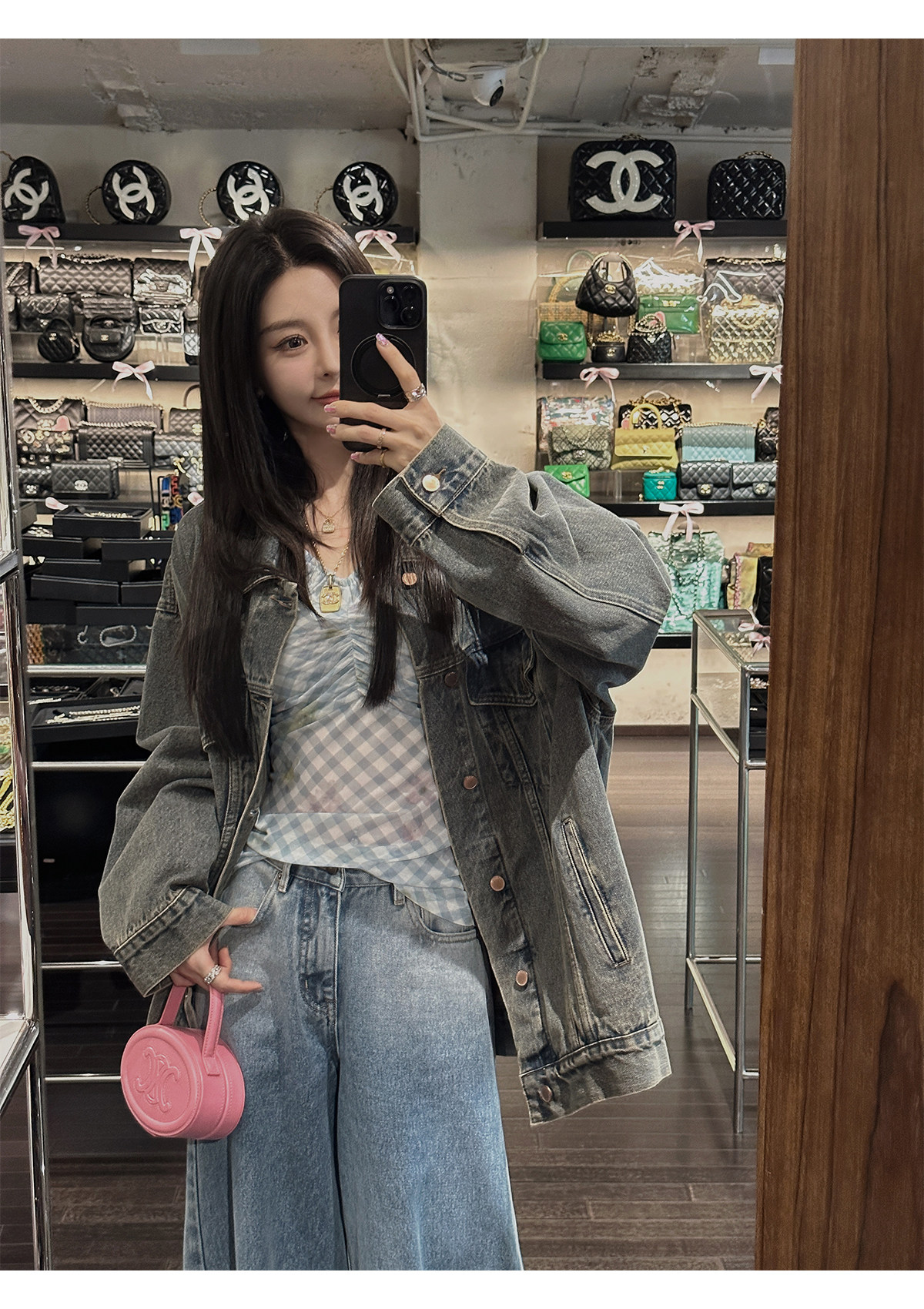 汉服上装 ministudio徐琳「西部单宁」新汉服廓形水洗灰牛仔外套