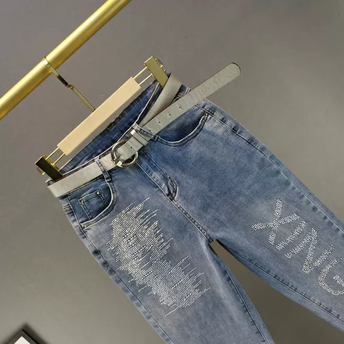 Брендовые синие джинсы, штаны, летняя летняя одежда, высокая талия, свободный крой