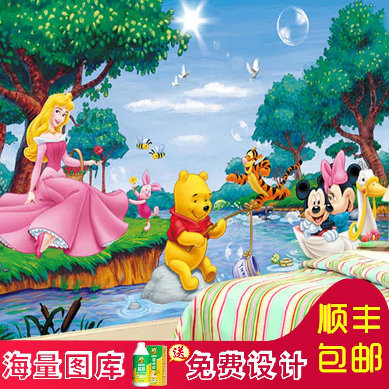 Amusement park children wallpaper Peppa Pig series boys girls bedroom seamless wall fabric kindergarten custom murals