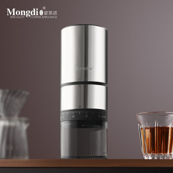 Mongdio Coffee Grinder Electric Coffee Bean Grinder Fully Automatic Coffee Grinder Hand-Cranked Coffee Grinder
