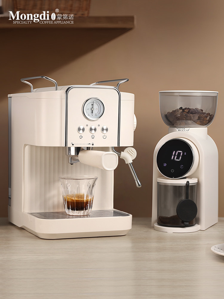 Mongdio Electric Coffee Grinder Espresso Machine Home Use Small Automatic Coffee Bean Grinder