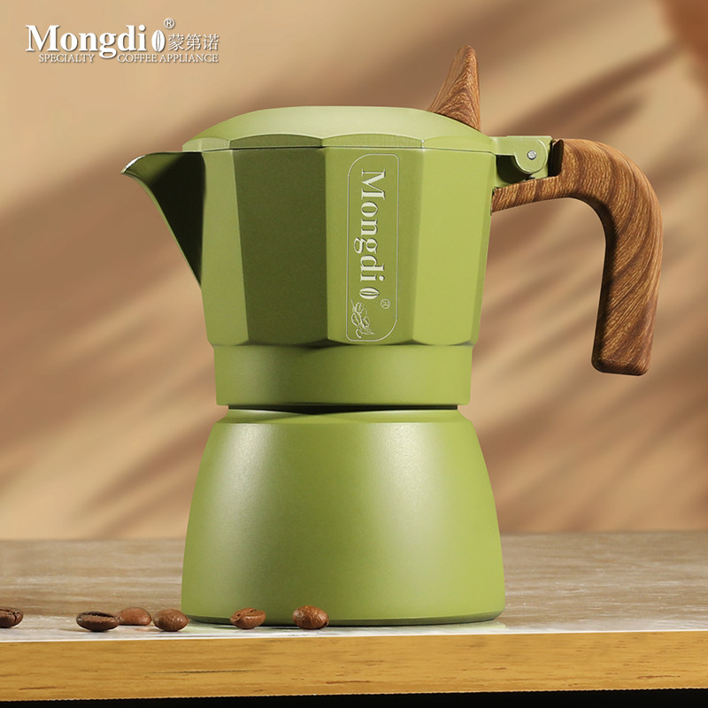 ☕️ Super hot! mongdio moka pot 3rd generation dual valve home espresso ...