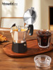 Mongdio Double-Valve Moka Pot Coffee Maker Espresso Machine Hand-Brewed Coffee Set Coffee Utensils