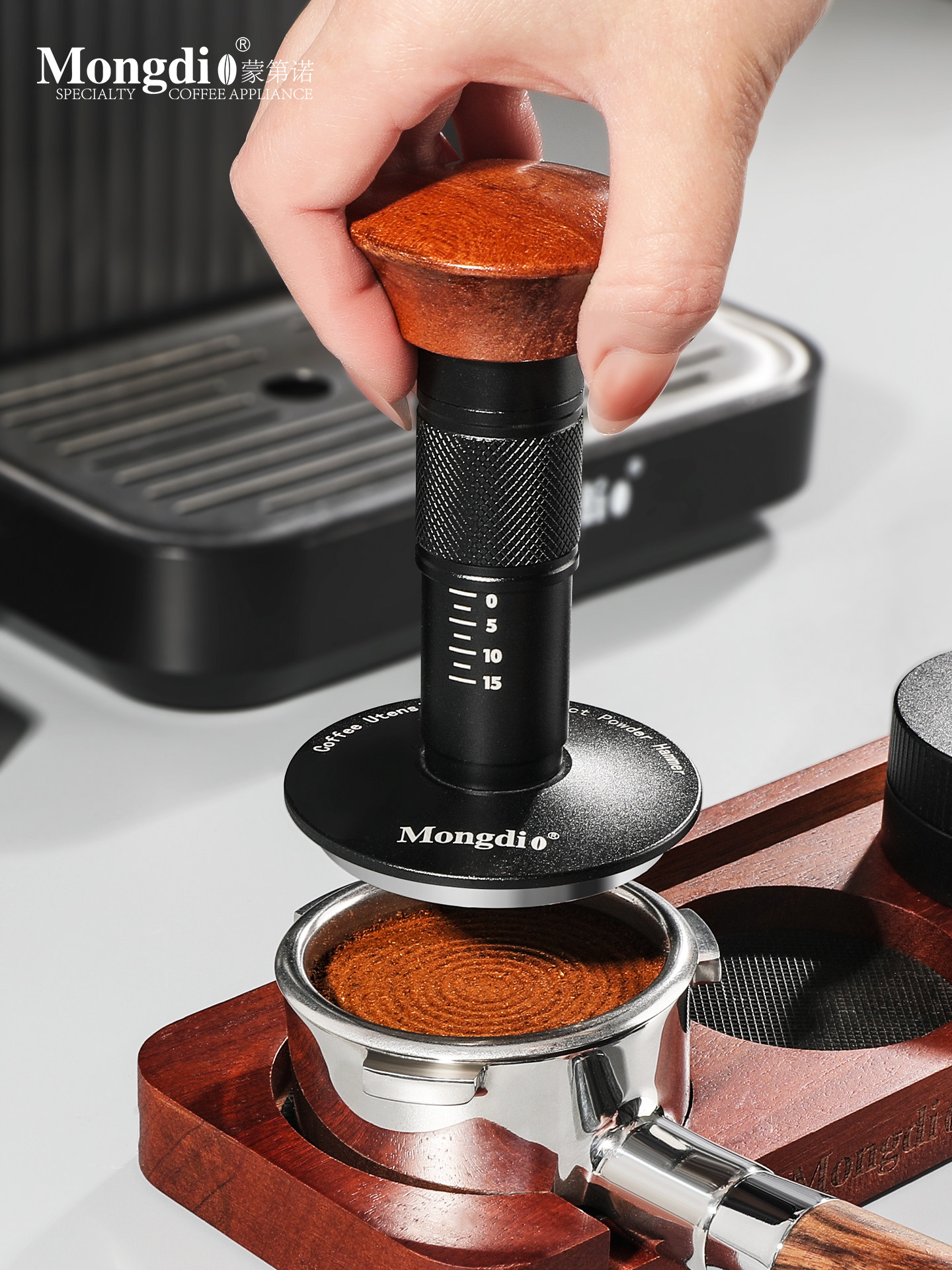 Mongdio Constant Force Tamper Coffee Tamper Impact Tamper Distribution Tool Espresso Machine Accessories 58mm