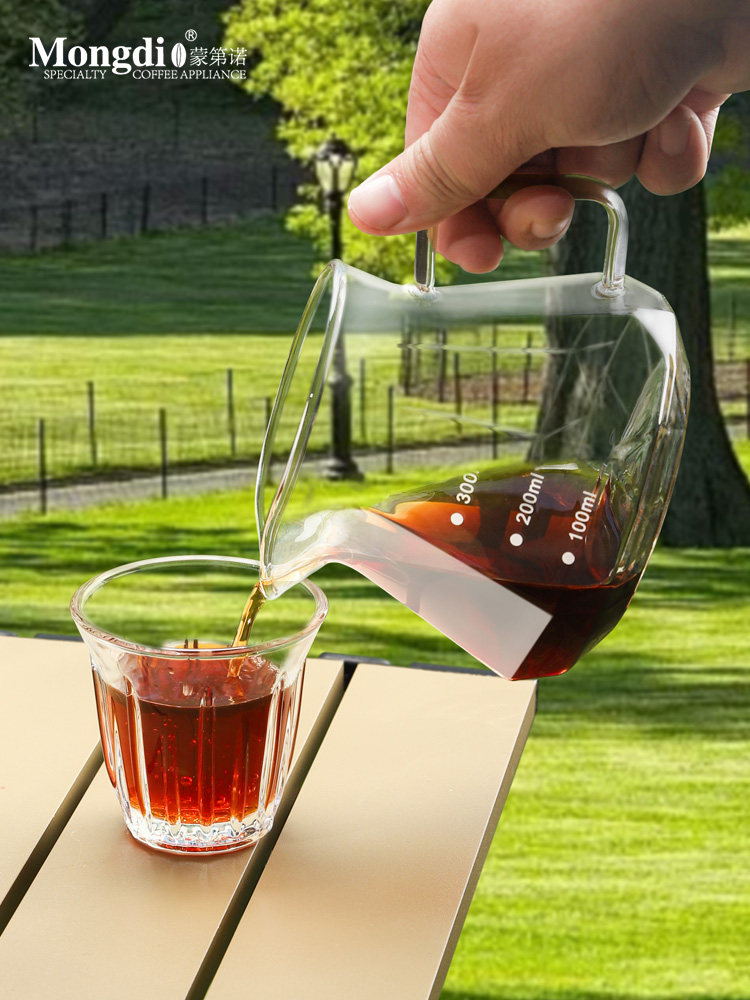 Mongdio Hand-Brewed Coffee Pot Set Outdoor Camping Coffee Equipment Portable Travel Hand-Brewed Coffee Equipment