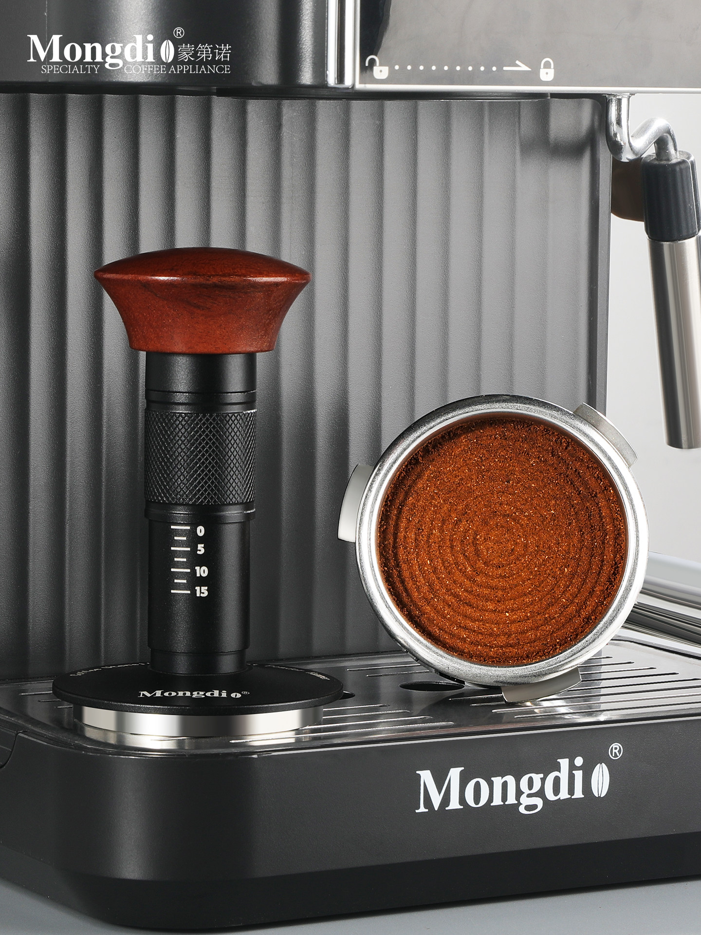 Mongdio Constant Force Tamper Coffee Tamper Impact Tamper Distribution Tool Espresso Machine Accessories 58mm