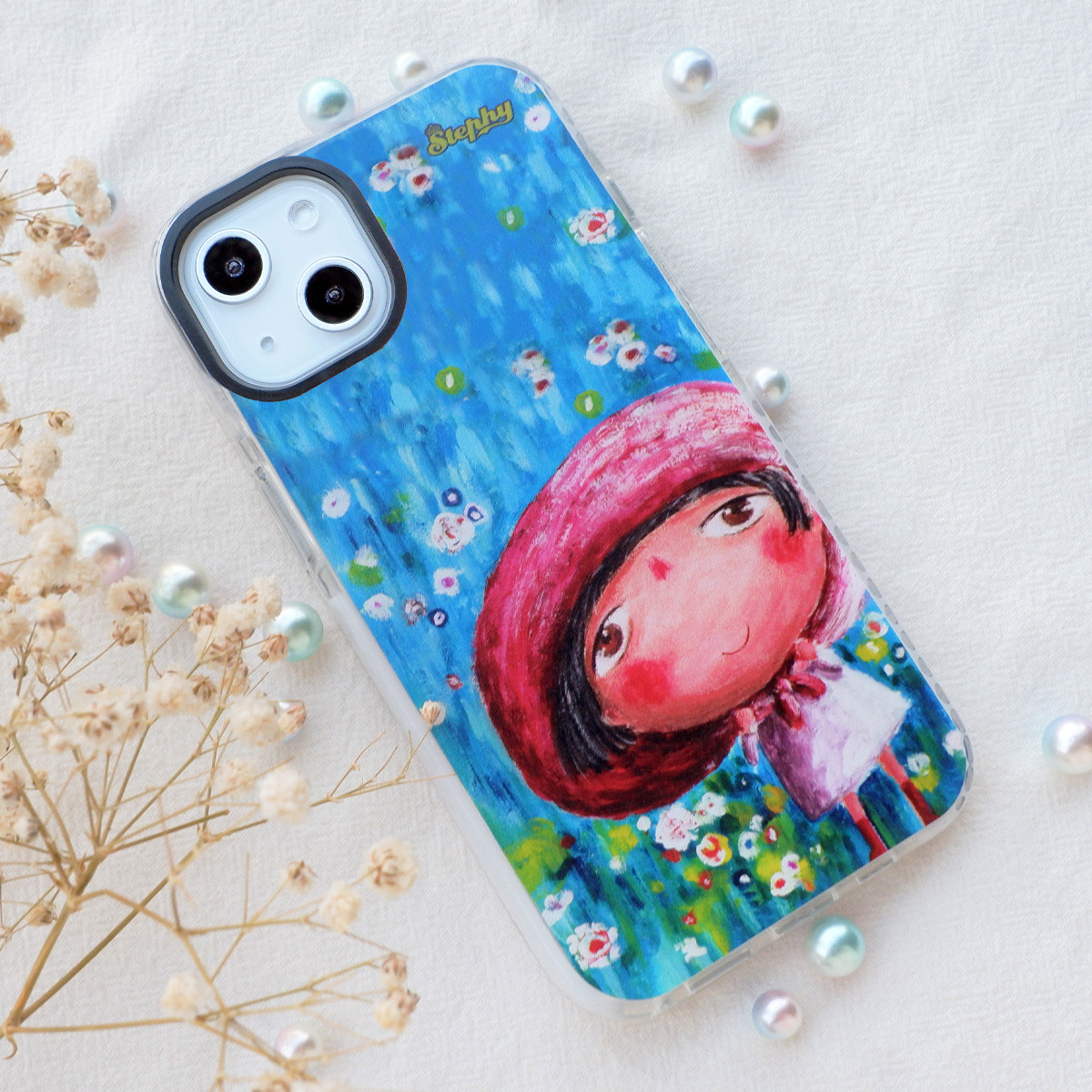 客製化禮物 夏山如碧雙層雙色透明手機殼iphone 13 12 11 設計館stephydesignhk 手機殼 手機套 Pinkoi