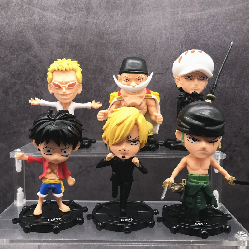 One Piece Car Hand-made Anime Car Trang Trí Xe Mô Hình Trang Trí Xe Đầy Đủ Mũ Rơm Phiên Bản Q Búp Bê Tặng Quà - Capsule Đồ chơi / Búp bê / BJD / Đồ chơi binh sĩ