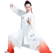 Yun Tai Chi Original Design Spring Elegant Breathable Smooth Three-in-One Tai Chi Suit Team Competition Qigong