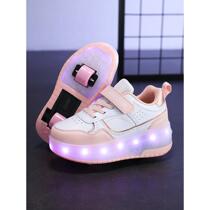 High-end Heelys roller skating boys four-wheeled walking shoes students invisible skates invisible girls childrens shoes with wheels