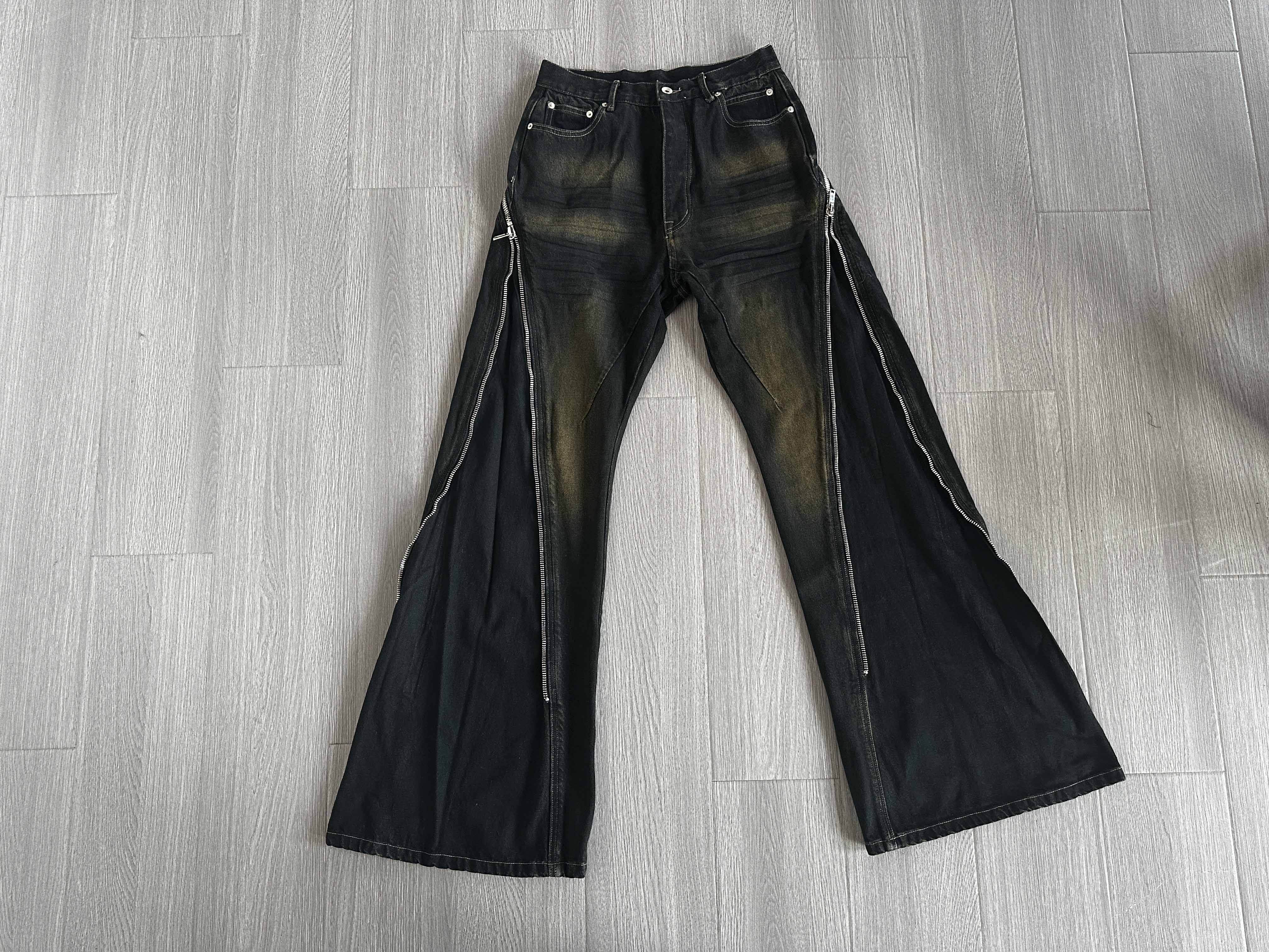 Rick Owens Washed Zipper Bolans