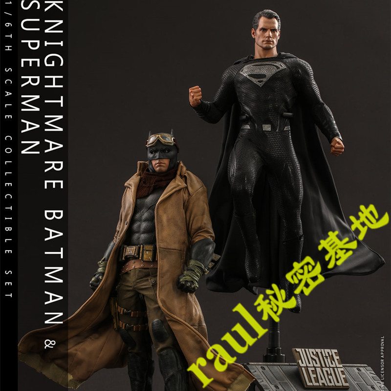 Hottoys in Stock 1/6 Ht Justice League Black Superman Desert Nightmare Batman Mms372 Set Tms038