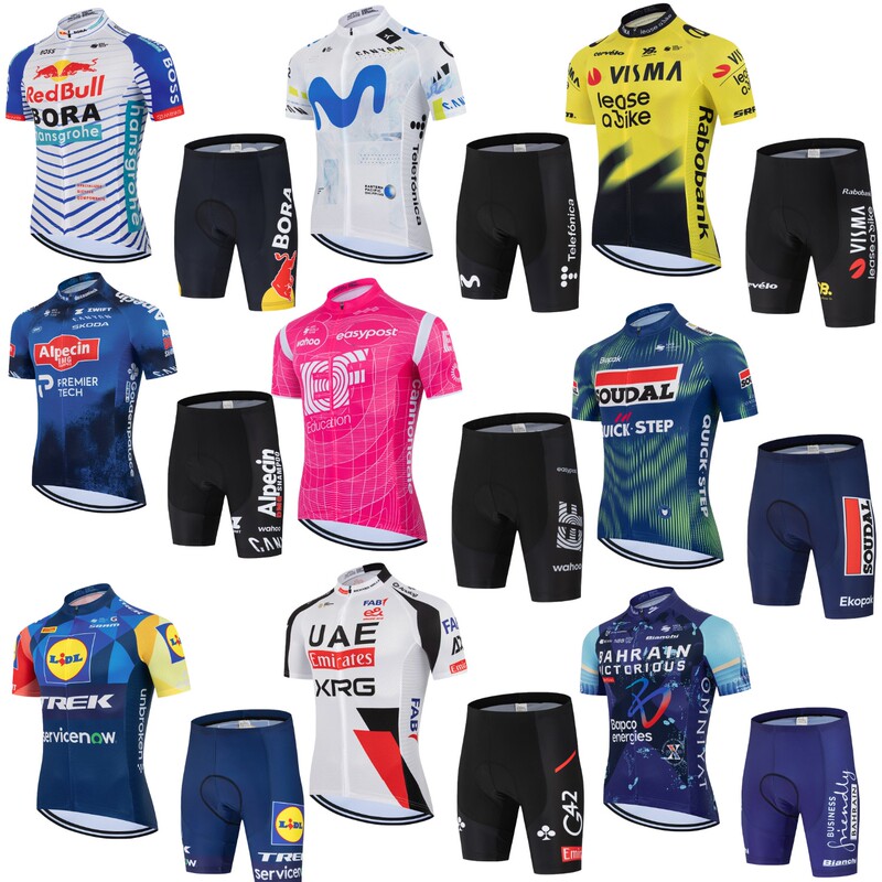 2026 New Short-Sleeved Cycling Suit Men's Tour De France Team Version Road Mountain Bike Breathable Quick-Drying Cycling Clothing 2026 New Short-Sleeved Cycling Suit Men's Tour De France Team Version Road Mountain Bike Breathable Quick-Drying Cycling Clothing