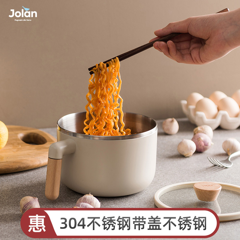 304 stainless steel foam noodles bowl with lid large cute teenage girl Heart student Dormitory With Lunch Box Cutlery Blister