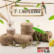Hemp Rope Rope Bundling Rope Gift Decoration Line Thickness Handmade Diy Woven Small Vase Cat Grip Hemp Thread Material