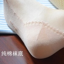 Elderly non-slip nylon silk socks womens socks cotton bottom summer breathable old lady grandmother mother-in-law socks loose thin