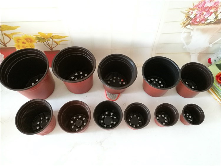 Seedling Breeding Tool Bicolor Flower Pot Tumble Unbroken Nursery bicolor basin thin plastic flower pot Nutrition bowl False Planting Basin