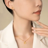 周大福 Асимметричные серьги с бантиком на день Святого Валентина, с медвежатами, подарок на день рождения