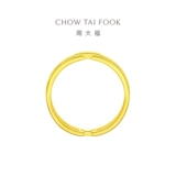 周大福 Геометричное золотое кольцо, для влюбленных, подарок на день рождения