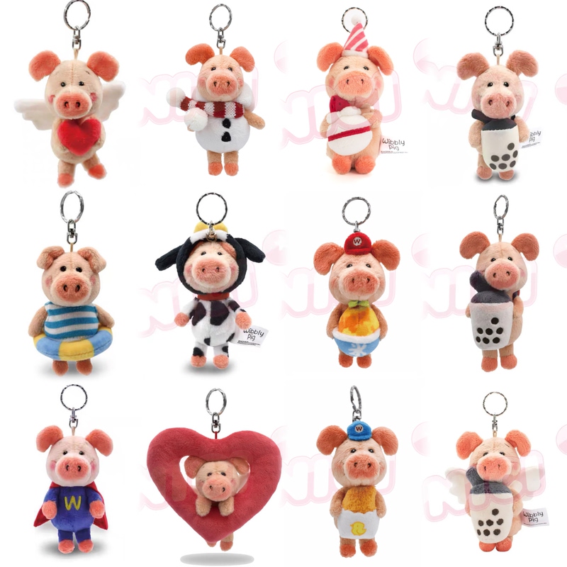 In-Stock Authentic Nici Weibi Pig Keychain Pendant from Taiwan