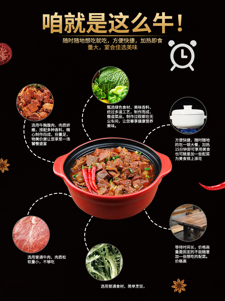 谷言 酱香牛肉煲牛腩私房菜 图3