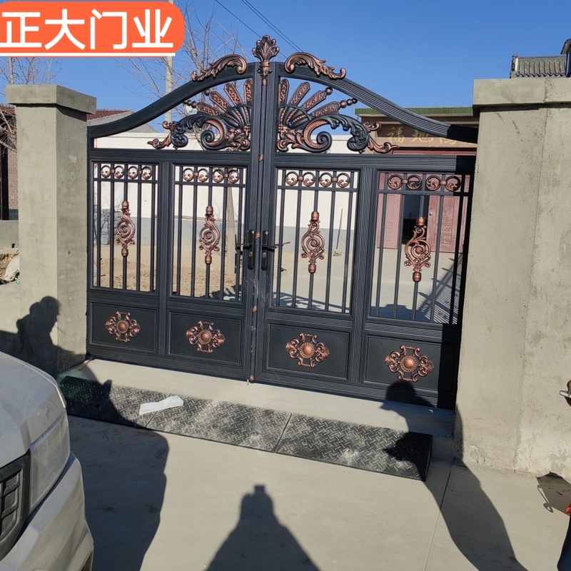 304 Stainless Steel Household Painted Courtyard Gate, Fence Gate, Rural Double-Door Gate, Villa Stainless Steel Painted Gate 304 Stainless Steel Household Painted Courtyard Gate, Fence Gate, Rural Double-Door Gate, Villa Stainless Steel Painted Gate
