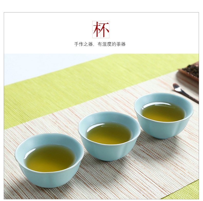 Your up with porcelain of a complete set of kung fu tea set suit household porcelain travel portable cup lid bowl of Japanese tea tray