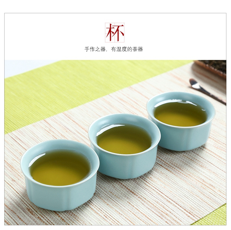 Your up with porcelain of a complete set of kung fu tea set suit household porcelain travel portable cup lid bowl of Japanese tea tray