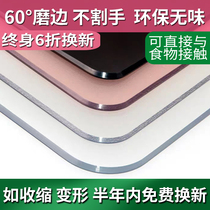 Transparent table mat Soft pvc plastic glass coffee table tablecloth Waterproof and oil-proof leave-in crystal board Anti-hot Nordic table mat