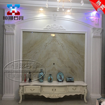 European back wall TV background wall Gypsum line border decoration wall Arch frame Roman column factory direct sales