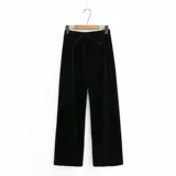 Департамент лечения клиренса кружевные бархатные брюки с высокой талией плюс удобрения Увеличение свободных и тонких штанов для ног XF1958