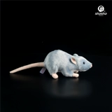 Подарочный знак зодиака года Крысы: серый мышонок, плюшевая игрушка-мышка, кукла-мышка, игрушка-симулятор животного.