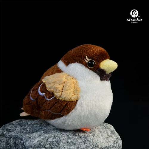 Милая игрушка, кукла, плюшевая модель животного, воробей, подарок на день рождения