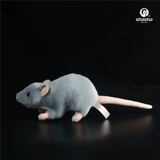 Подарочный знак зодиака года Крысы: серый мышонок, плюшевая игрушка-мышка, кукла-мышка, игрушка-симулятор животного.