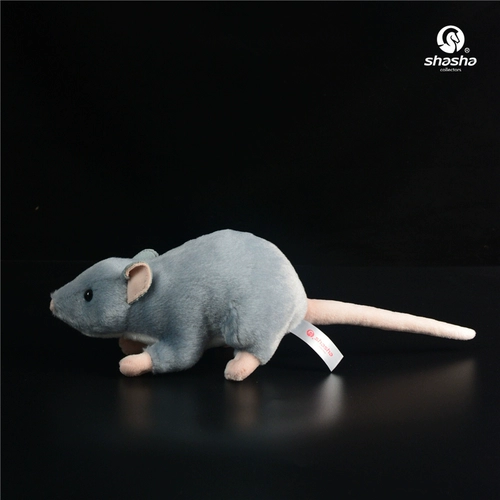 Подарочный знак зодиака года Крысы: серый мышонок, плюшевая игрушка-мышка, кукла-мышка, игрушка-симулятор животного.