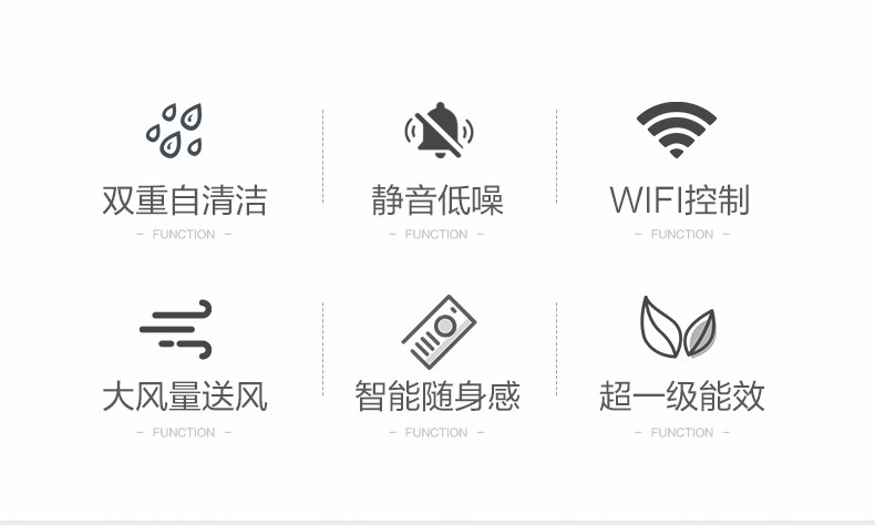 海信 大1匹 变频 一级能效 冷暖 智能壁挂式空调 图5