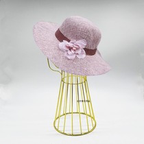 Wrought iron hat rack electroplated hat gold hat display stand hat stand hat stand silver hat stand rose gold hat holder