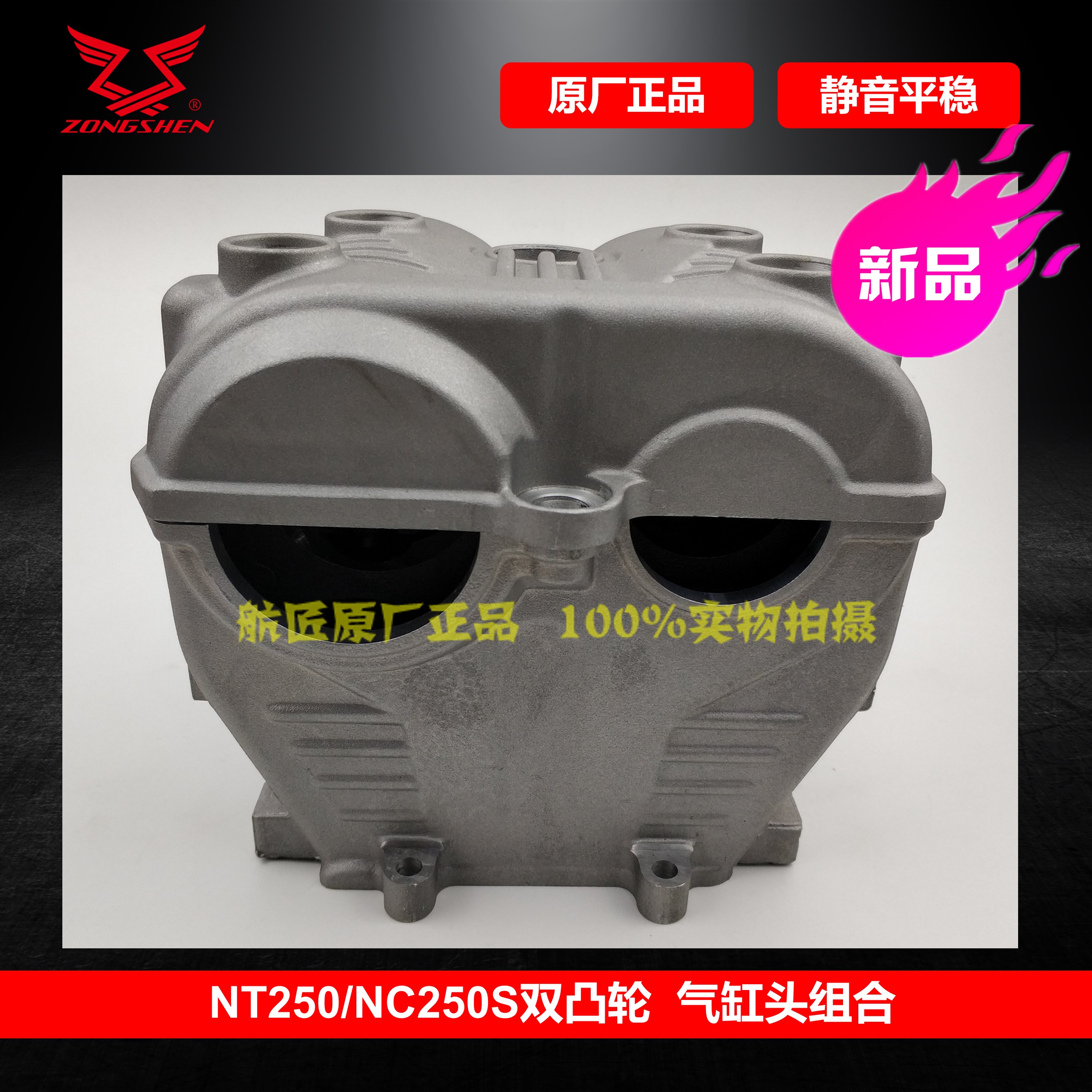 Zongshen NT250 dual cam engine cylinder head Zongshen new RX3 cylinder head cover NC250S cylinder head valve cam